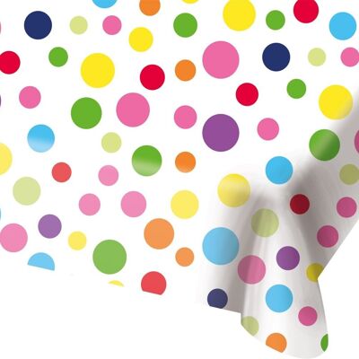 Happy Bday Polka Dot Tablecloth - 130x180cm