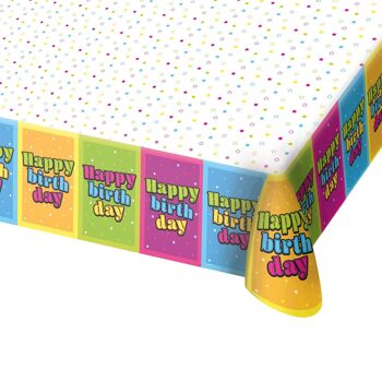 Nappe Happy Birthday Etoiles - 130x180cm 2