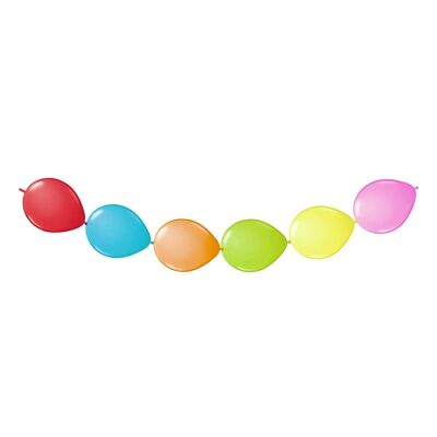 Knopfballons für Ballongirlande Multicolor - 6 Stück