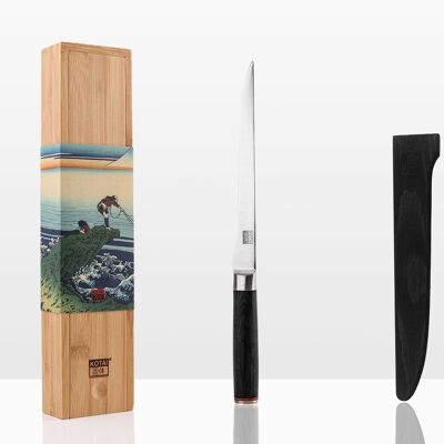 Cuchillo fileteador de pescado - Colección Pakka - Hoja de 200 mm