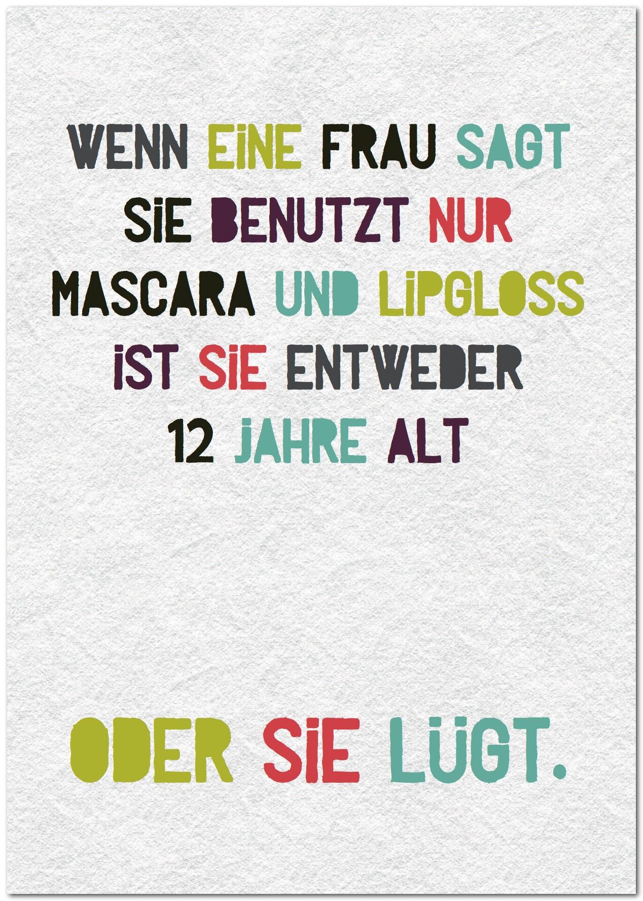 Postkarte "Lipgloss"