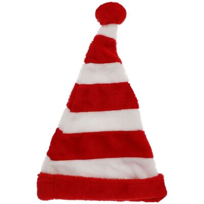 Santa Hat Candy Cane Red-White