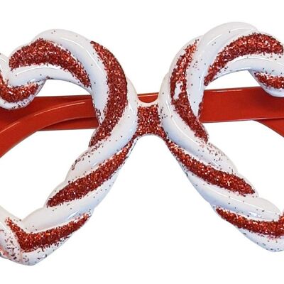 Glasses Hearts Candy Cane