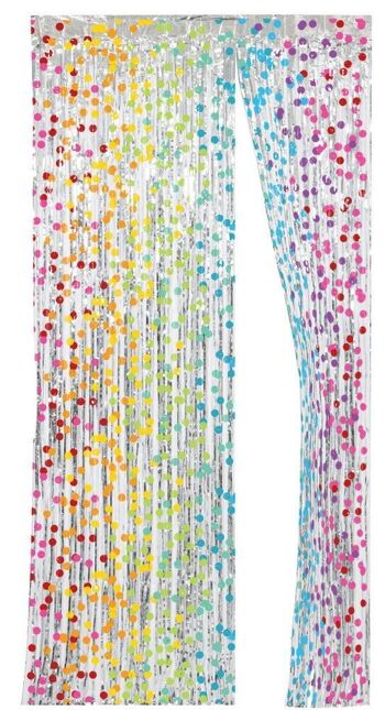 Rideau de porte Feuille Rainbow Bday - 2x1m 1