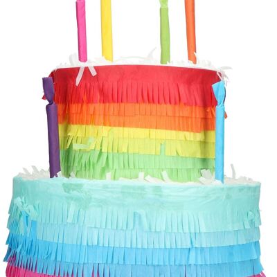 Pinata Cake Rainbow Bday - 25x23cm