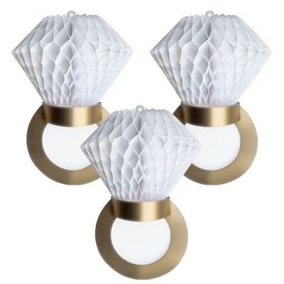 Honeycombs Ring 28cm - 3 stuks