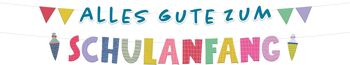 Guirlandes de lettres Schulanfang - 1,5 mètres 1