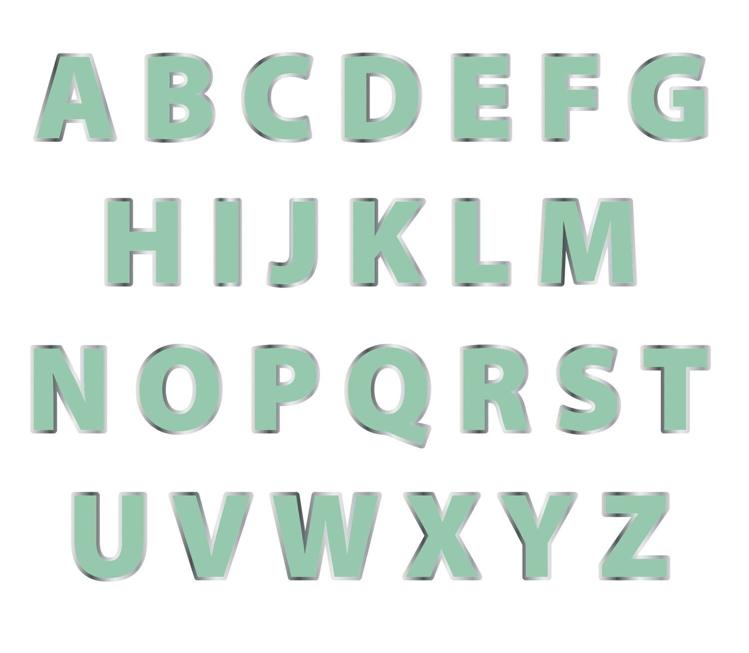 Set Ghirlanda Di Lettere Fai Da Te Verde