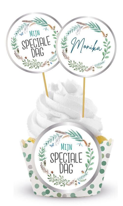 Cupcake Decoratie Set 'Mijn Speciale Dag' - 12-delig