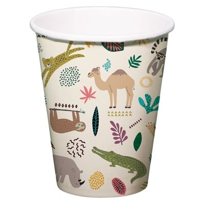 Cups Zoo Party 250ml - 6 pieces