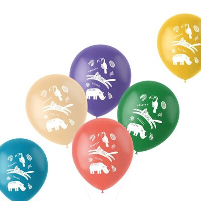 Ballons Zoo Party 33cm - 6 pièces