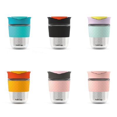 SoleCup - Taza de viaje para té suelto, 12 onzas, paquete de 24 piezas