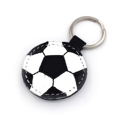 Porte-clés en cuir fait main de ballon de football de football