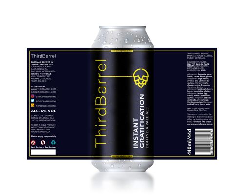 Instant Gratification - DDH IPA - 6% 24 Pack