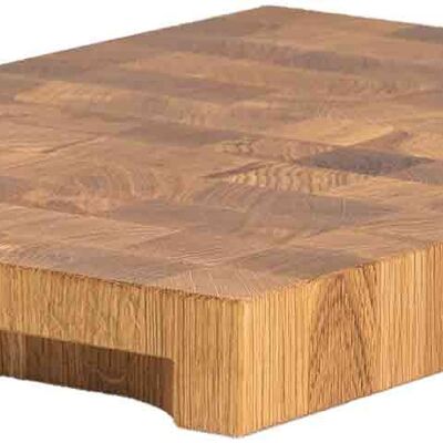 NXT Board Planche à découper en bois de façade en chêne 52,5x35x5,5 cm, fabriquée à la main en Allemagne