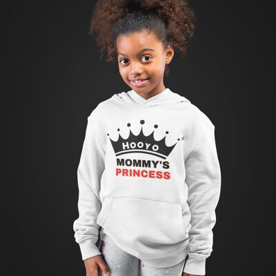 Mommy’s Princess Hoodie For Girl - White