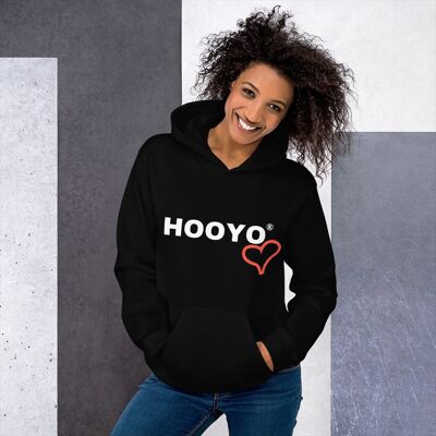 SUDADERA CON CAPUCHA HOOYO OFICIAL PARA MUJER® - Gris