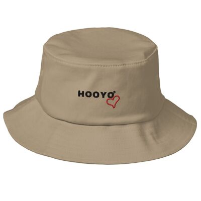 Hooyo Old School Bucket Hat. - Khaki