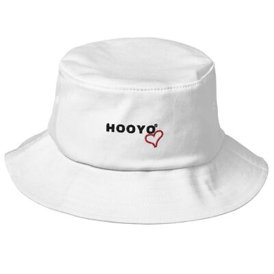 Sombrero de pescador Hooyo Old School. - Blanco