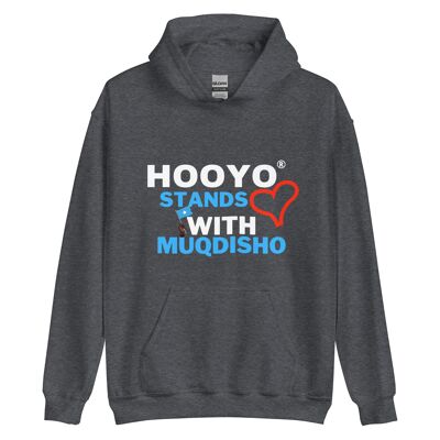 HOOYO STANDS WITH MUQDISHO - Grey