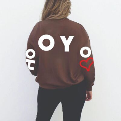 HOOYO-PULLOVER - Braun