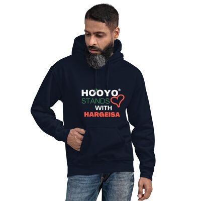 HOOYO STAND CON HARGEISA BLACK HOODIE™ - Navy