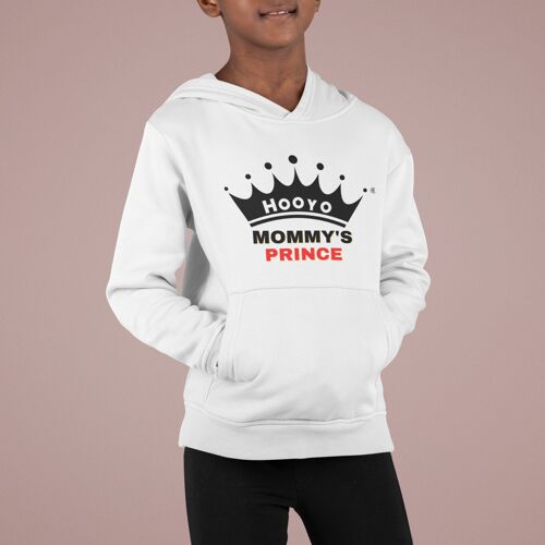 Mommy’s Prince Hoodie For Boy - White