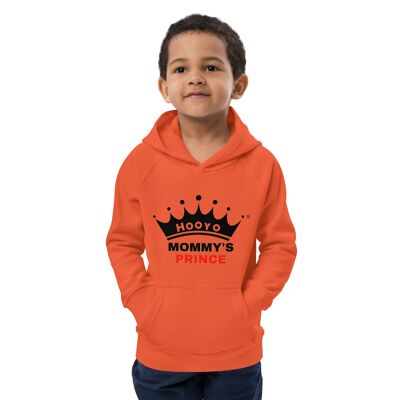Mommy’s Prince Hoodie For Boy - Salmon orange