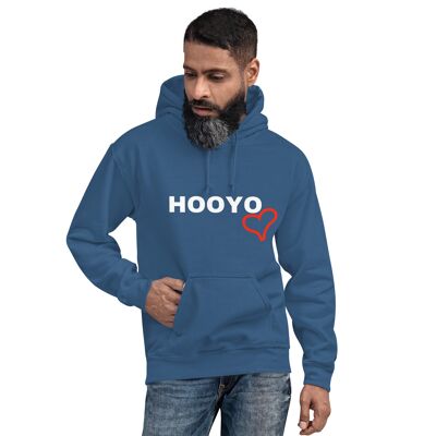 OFFICIAL HOOYO HOODIE FOR MEN® - Indigo blue