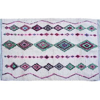 Berber Teppich aus Marokko Pflaume, grün