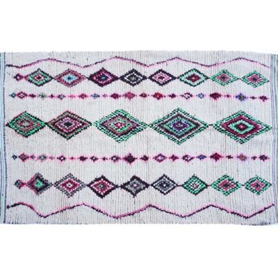 Berber carpet from Morocco plum, green