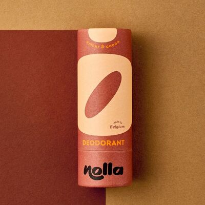 Natural deodorant stick - Amber & Cocoa scent