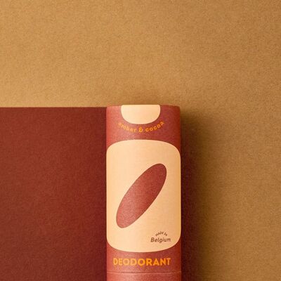 Déodorant naturel en stick - parfum Ambre & Cacao