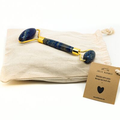 Face massage gua sha roller - Lapis Lazuli roller - purifying and soothing - beauty accessory