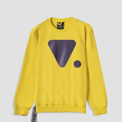 Sweat ras du cou JAUNE MIEL / VIOLET Mod.3