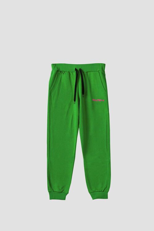 PANTALONE SCRITTA VALVOLA UNISEX - GRASS GREEN