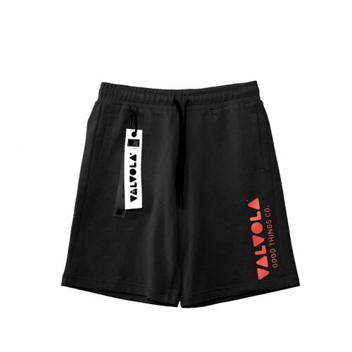 SHORTS SCRITTA VALVOLA - BLACK PURE