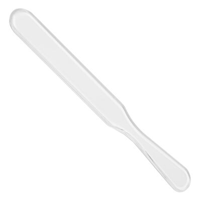 Cosmetic spatula, clear glass, length: 15 cm