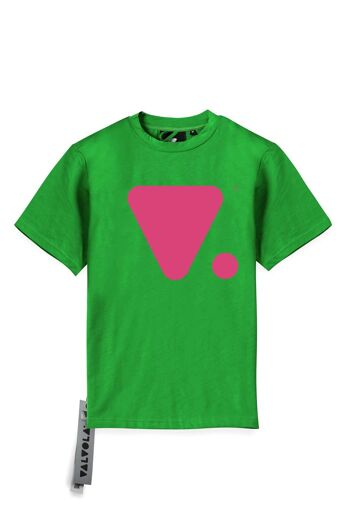 T-SHIRT BASIQUE UNISEXE AVEC LOGO - VERT GAZON 1