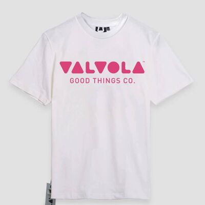 T-SHIRT BASICA CON SCRITTA UNISEX - WHITE