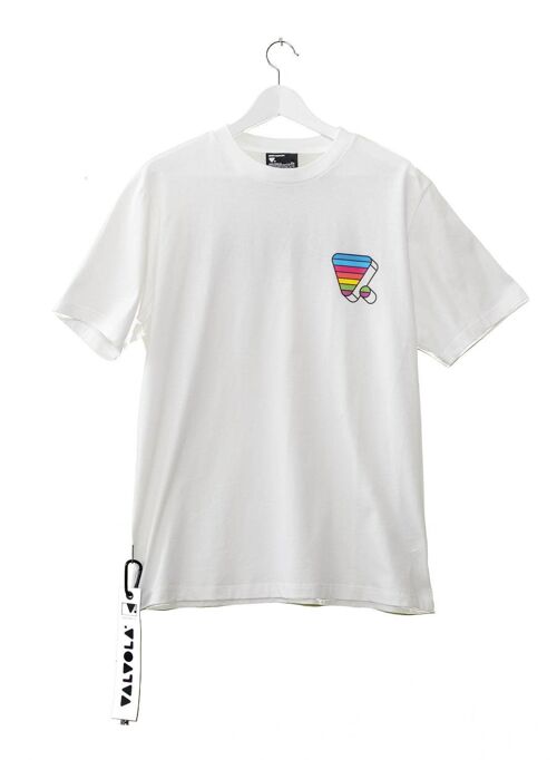 T-Shirt OCEAN BRAWLER - White/Rainbow