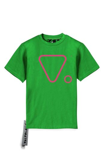 T-SHIRT UNISEXE V. OUTLINE - VERT GAZON 1