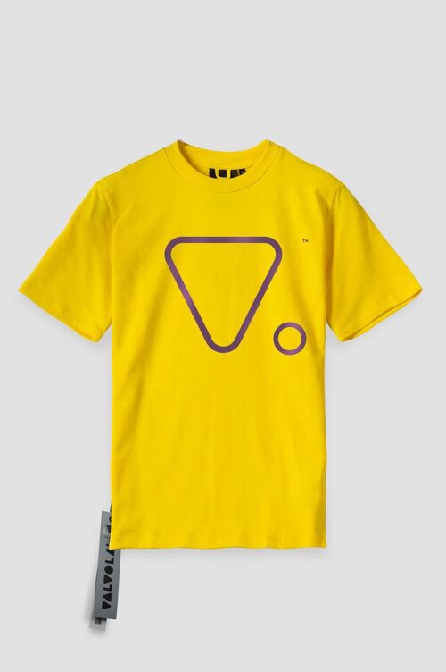 T-SHIRT V. OUTLINE UNISEX - SOLAR YELLOW