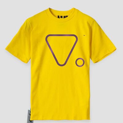 T-SHIRT UNISEXE V. OUTLINE - JAUNE SOLAIRE