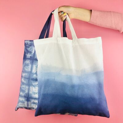 Kit de sac fourre-tout teint par trempage/batik