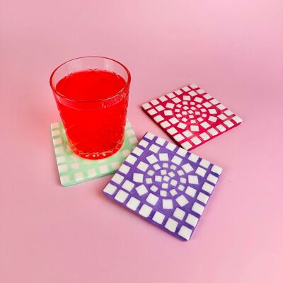 Colourful Mosaic Coaster Kit