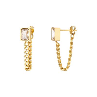 Diamond Chain Earring