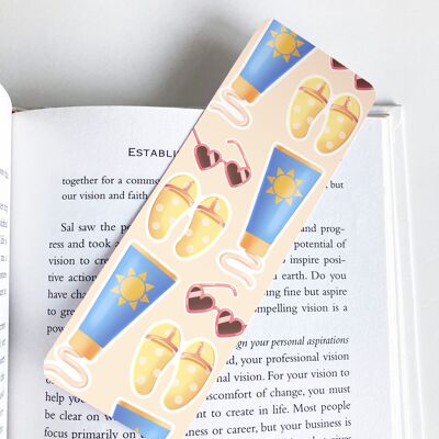 Beach Day, Summer Bookmark, Cute Stationery