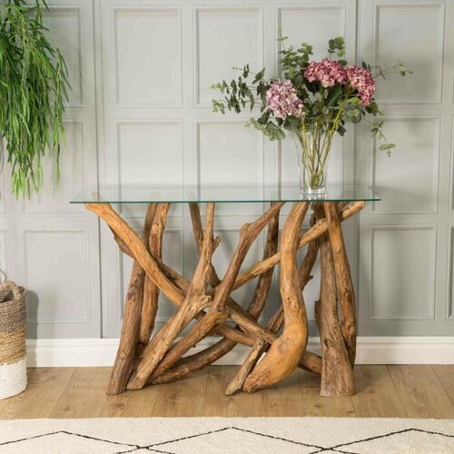 Eco-Friendly Sustainable Wood Console Table