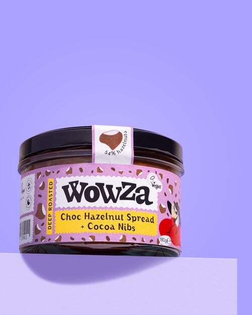 Wowza Choc Hazelnut Spread + Cocoa Nibs